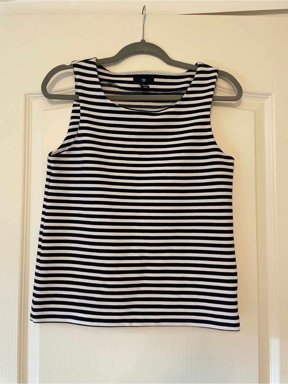 GAP Blue & White Striped Tank Top